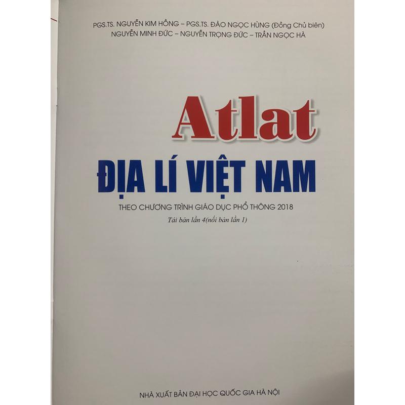 Sách - Atlat địa lí việt nam( Theo CT giáo dục phổ thông 2018)