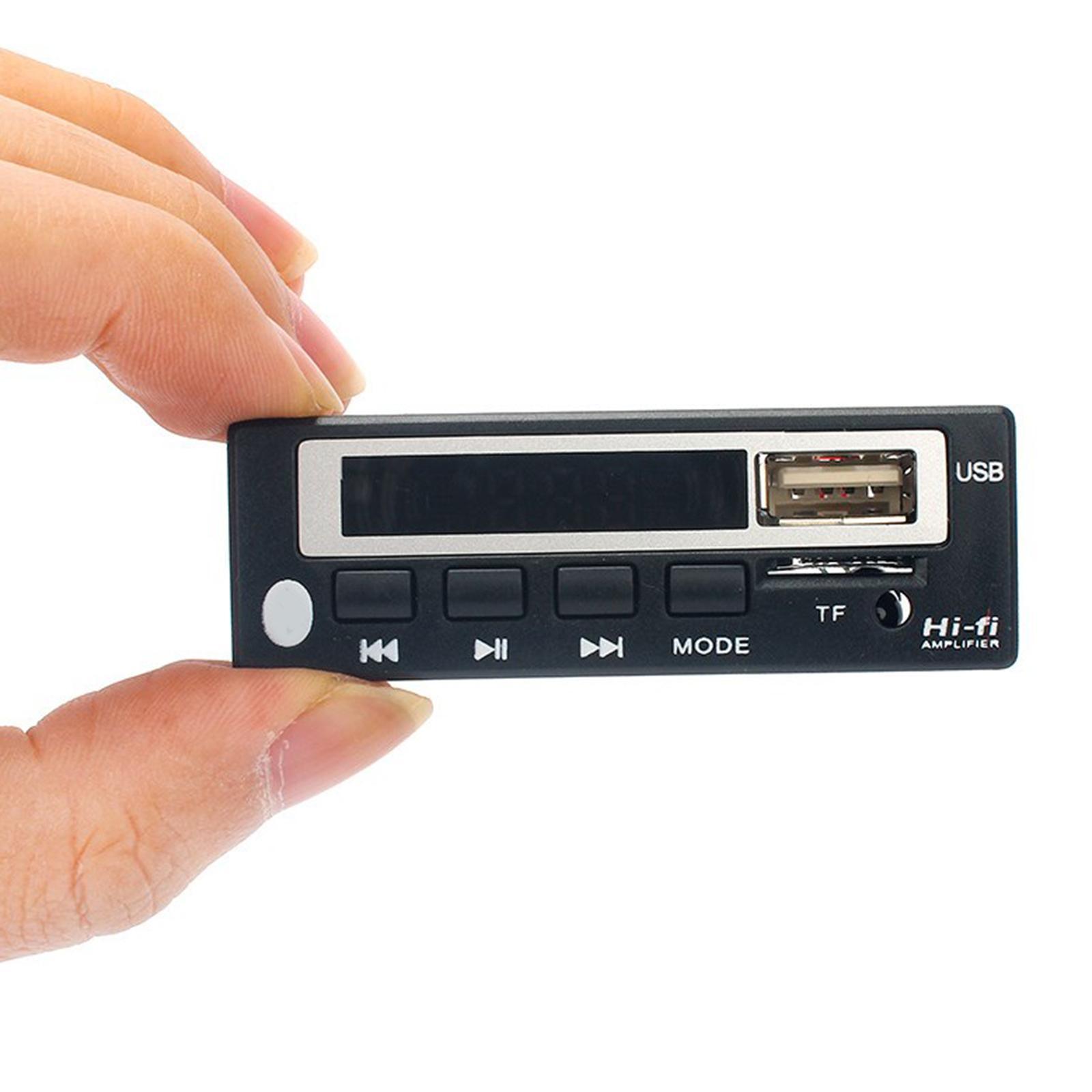 Decode Board Support USB Interface U Disk Support MP3/WMA/WAV Format with Digital Tube Display Wireless Bluetooth Audio Player Audio Module 12V