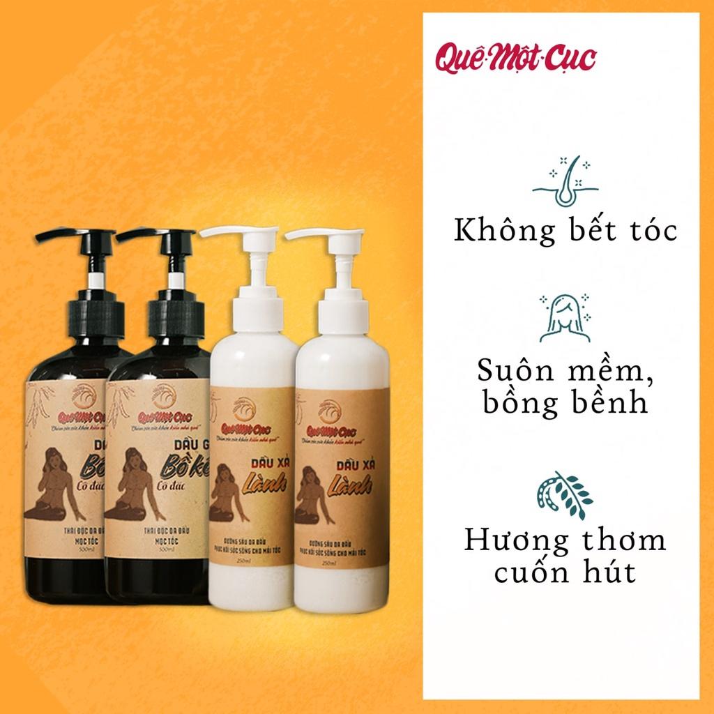 COMBO 2 CẶP DẦU GỘI BỒ KẾT VÀ DẦU XẢ LÀNH GIÚP TÓC MỀM MƯỢT QUÊ MỘT CỤC