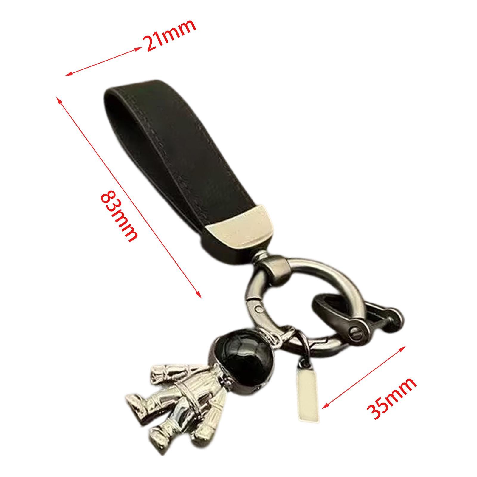 PU Leather Keychain Key Chain Holder Simple Fashion Gift Universal Wrist Strap Decor Zinc Alloy Wear Resistant Pendant for Backpack Men