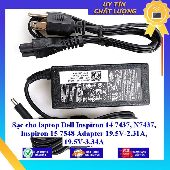 Sạc cho laptop Dell Inspiron 14 7437 N7437 Inspiron 15 7548 Adapter 19.5V-2.31A 19.5V-3.34A - Hàng Nhập Khẩu New Seal