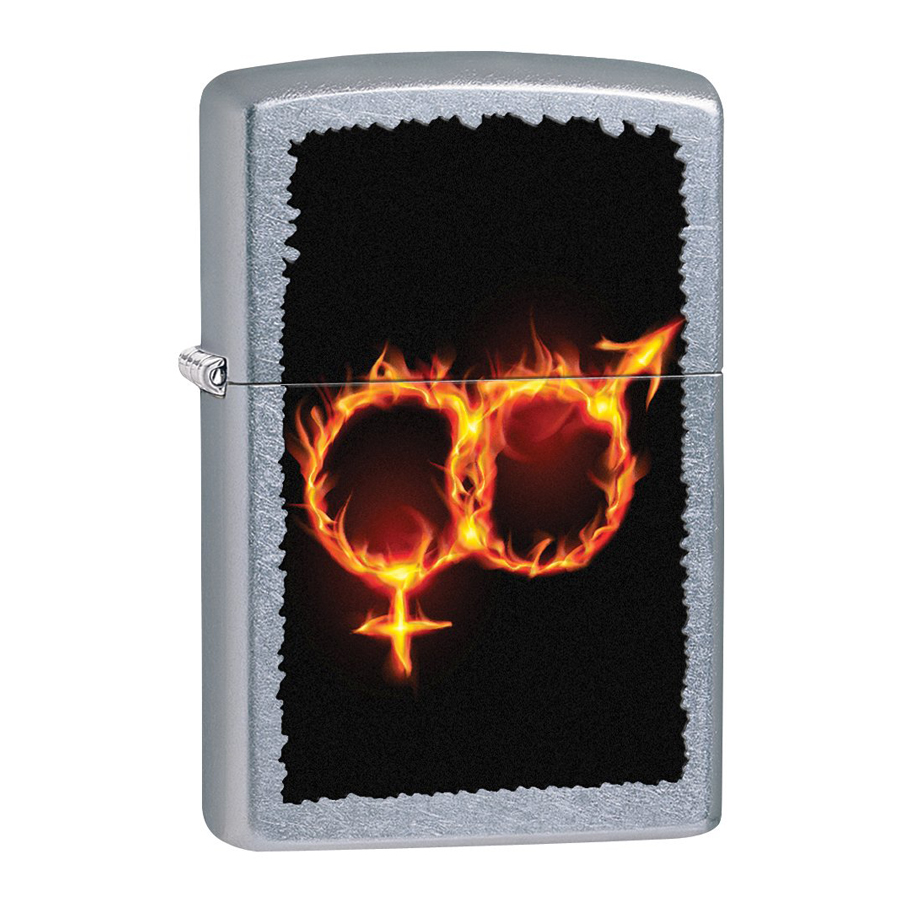 Bật Lửa Zippo 28446 Men Women Fire Street Chrome