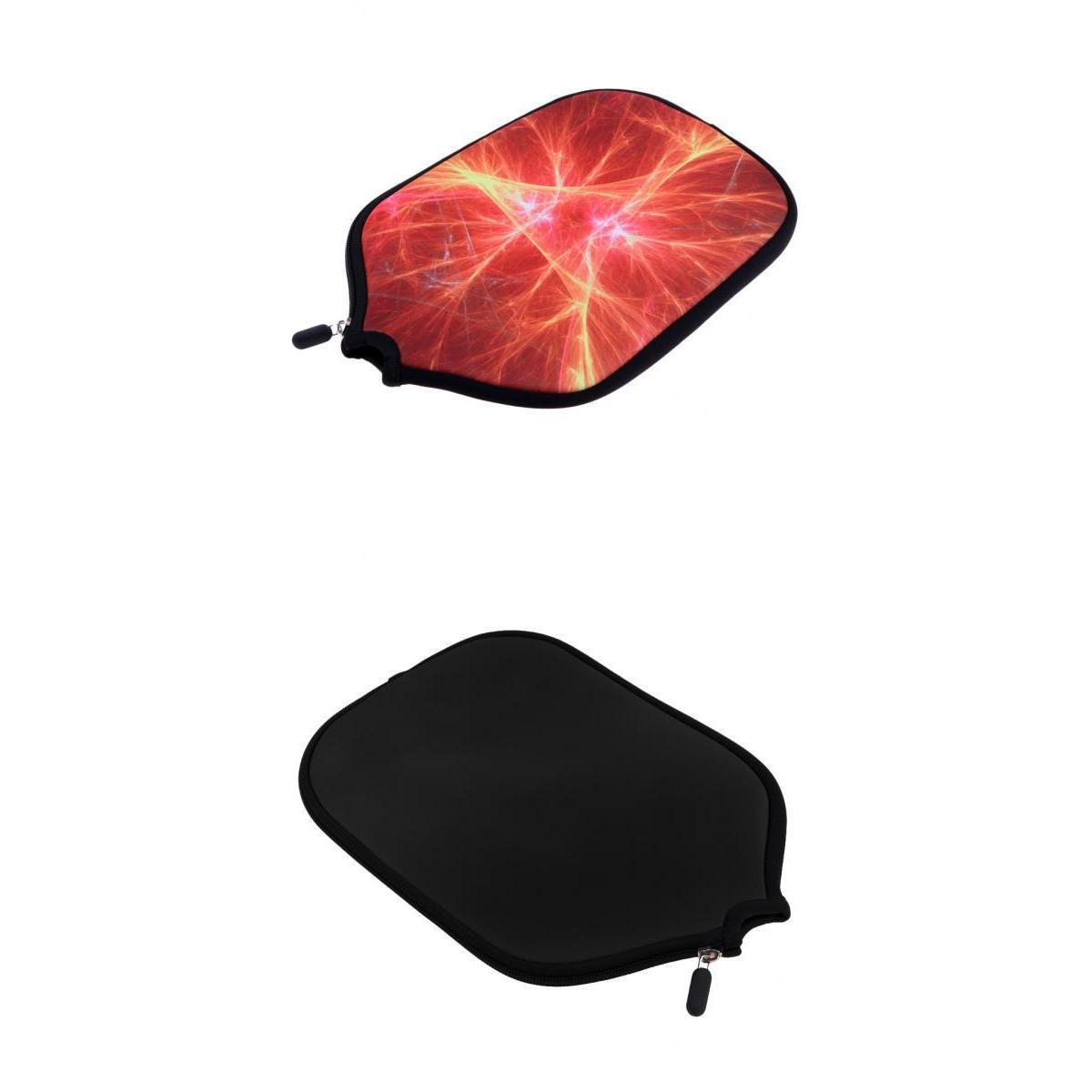 2 Pcs Neoprene Pickleball Paddle Cover Zipper Sleeve Protective Case Holder