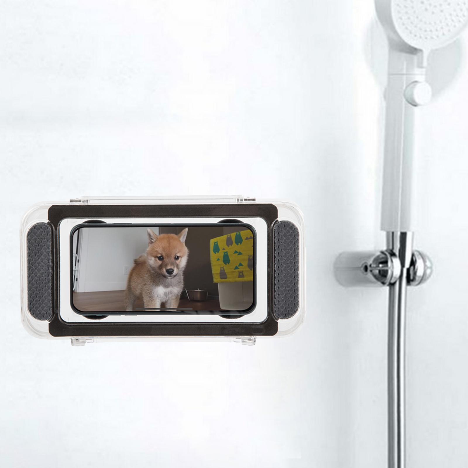 Waterproof Phone Case Mobile Phone Stand Bathroom Toilet Holder Bath Bracket