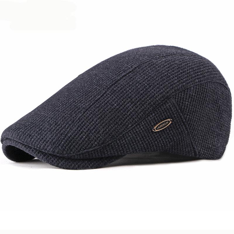 HT2646 Mũ Nồi Nắp Mới Thu Đông Nón Mũ Lưỡi Trai Nam Nữ Có Thể Điều Chỉnh Ivy Newsboy Phẳng Nắp Nguyên Khối Chất Lượng Cao Dệt Kim nón Lưỡi Trai Mũ Nồi