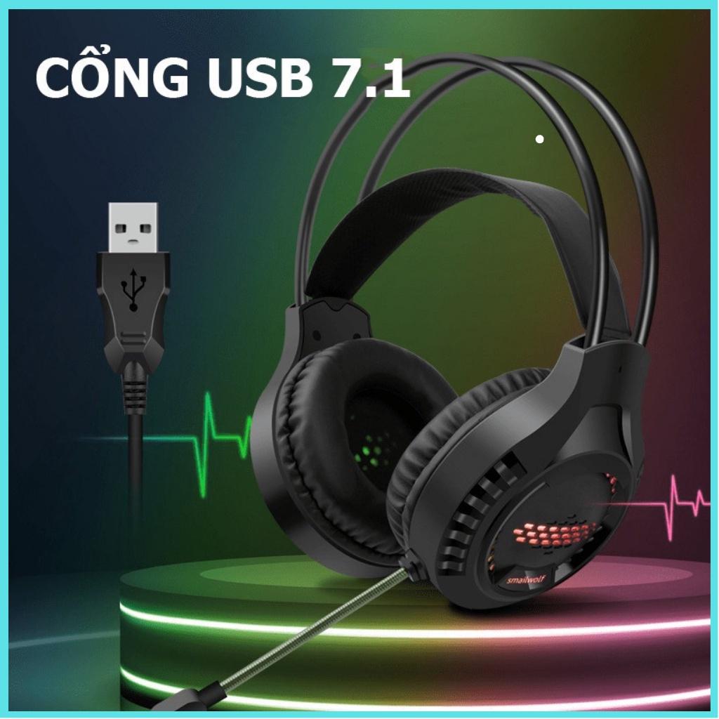 Tai nghe chụp tai AK3 chuyên game dành cho game thủ có mic chuyên nghiệp kèm đèn led 7 màu