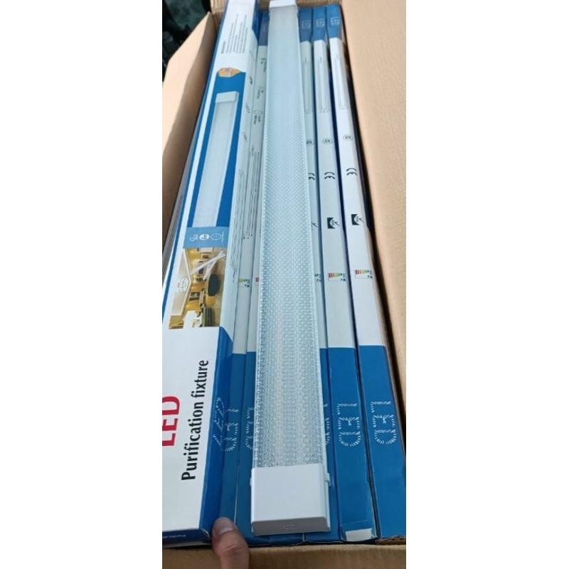 Tuýp led bán nguyệt 1m2 60w đầu vuông