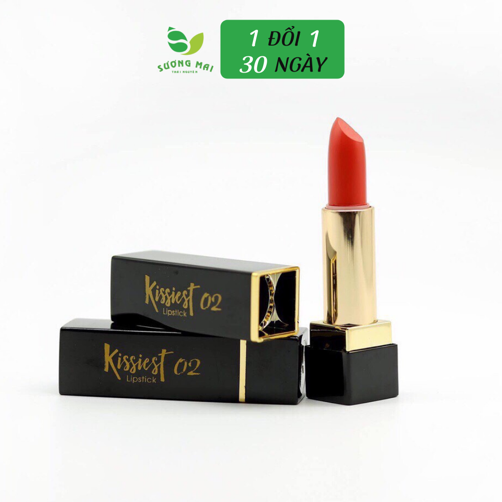 Son Sương Mai Kissiest Lipstick #02 - Đỏ Cam