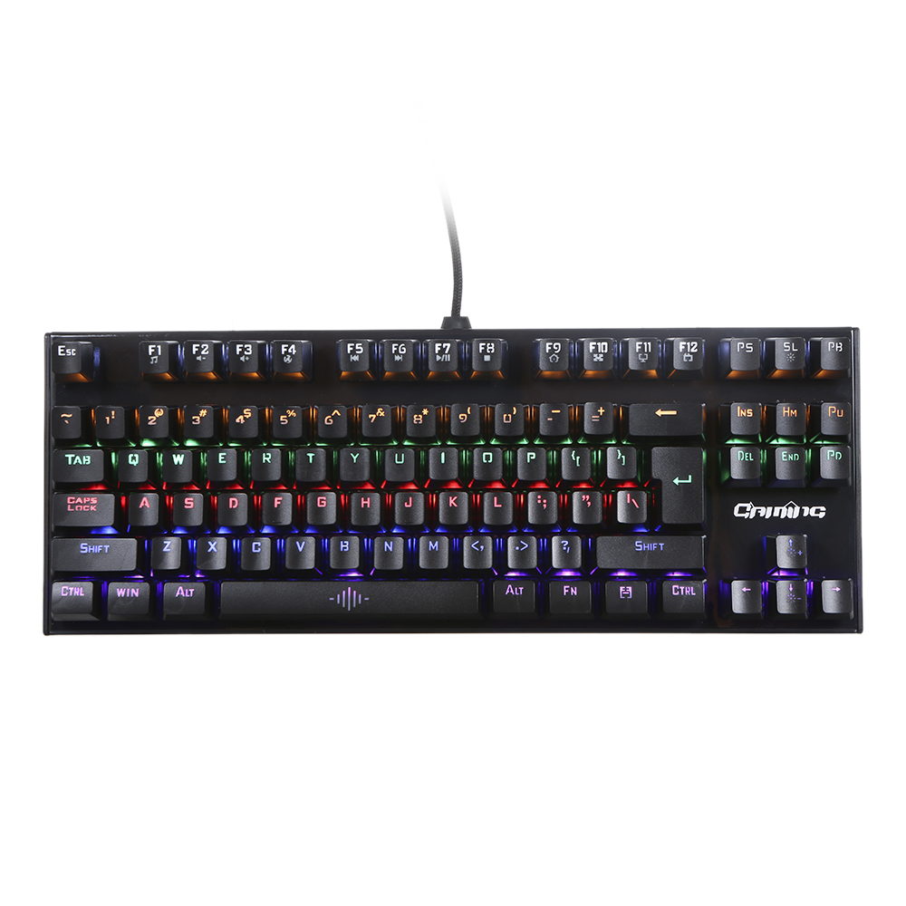 87 Phím Bàn phím chơi game được hỗ trợ bởi USB Hoạt động ở 3 cấp độ Có thể điều chỉnh độ sáng