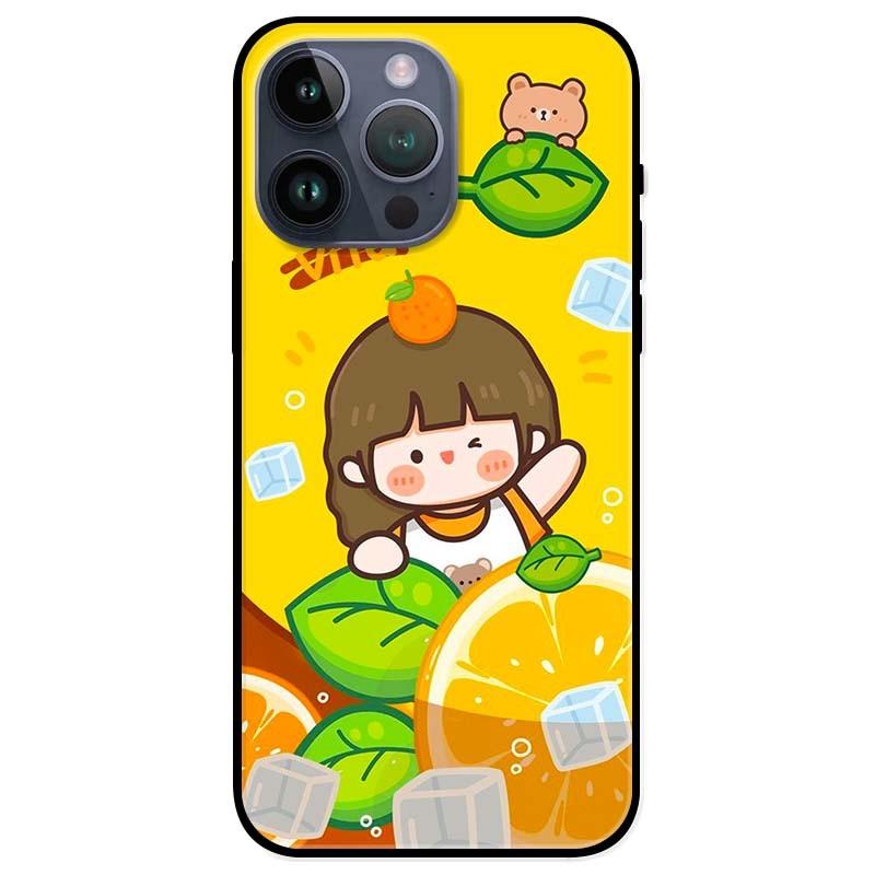 Ốp lưng dành cho Iphone 14 - Iphone 14 Plus - Iphone 14 Pro - Iphone 14 Pro Max - Cô Gái Cam