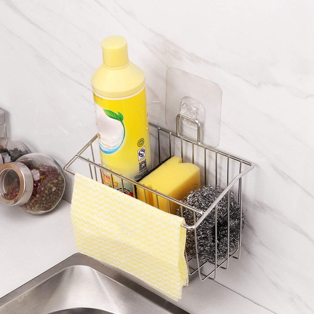 Rổ đựng đồ rửa chén dán tường inox 304 có sticker Hobby Home Decor TB2