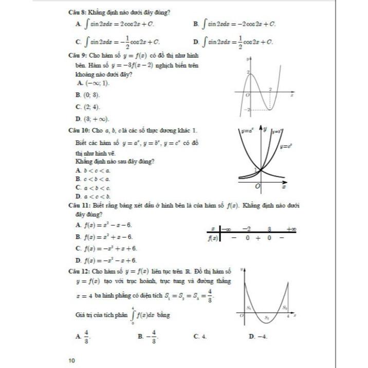 Bộ đề ôn tập thi tốt nghiệp THPT môn toán (thích hợp dùng cho các kì thi đánh giá năng lực) - HA