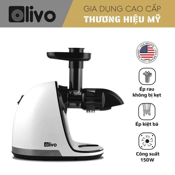 Máy Ép Chậm Trục Ngang OLIVO SJ22, Ép Rau Không Lo Kẹt Máy – Ép Kiệt Bã, Độ Ồn Thấp, Hàng Chính Hãng