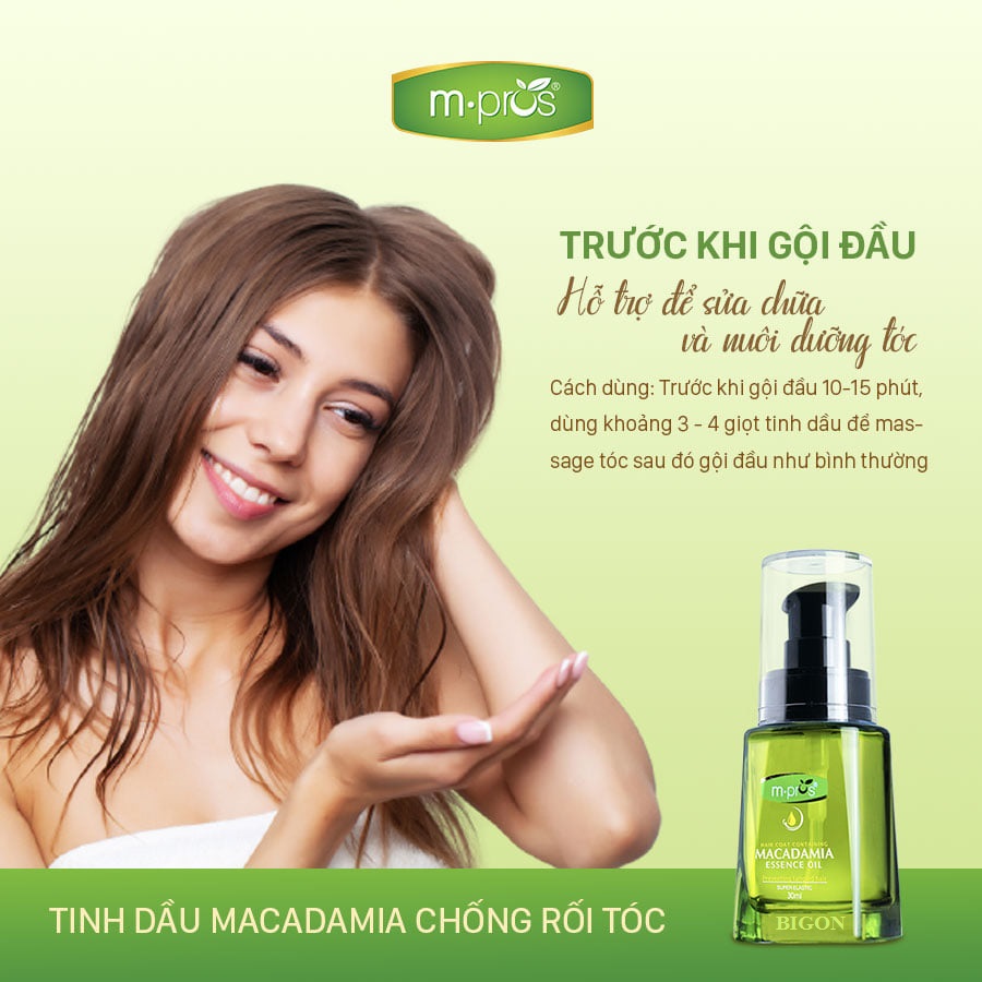 Tinh Dầu Dưỡng Tóc - Chống Rối Tóc Macadamia M.PROS 30ml