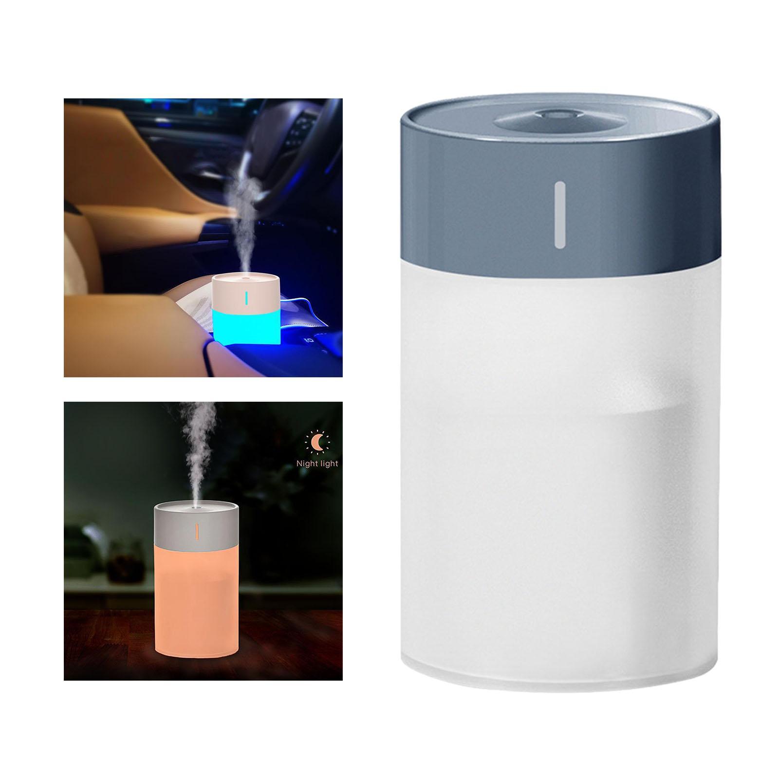 260ml Air Humidifier Desktop Portable Adjustable for Car Home Yoga Bedroom White