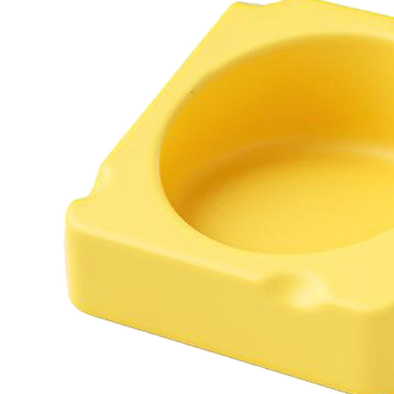 Portable Hamster Food Bowl Stable Durable Ceramic Feeding Bowl for Chinchilla Gerbil Small Animals