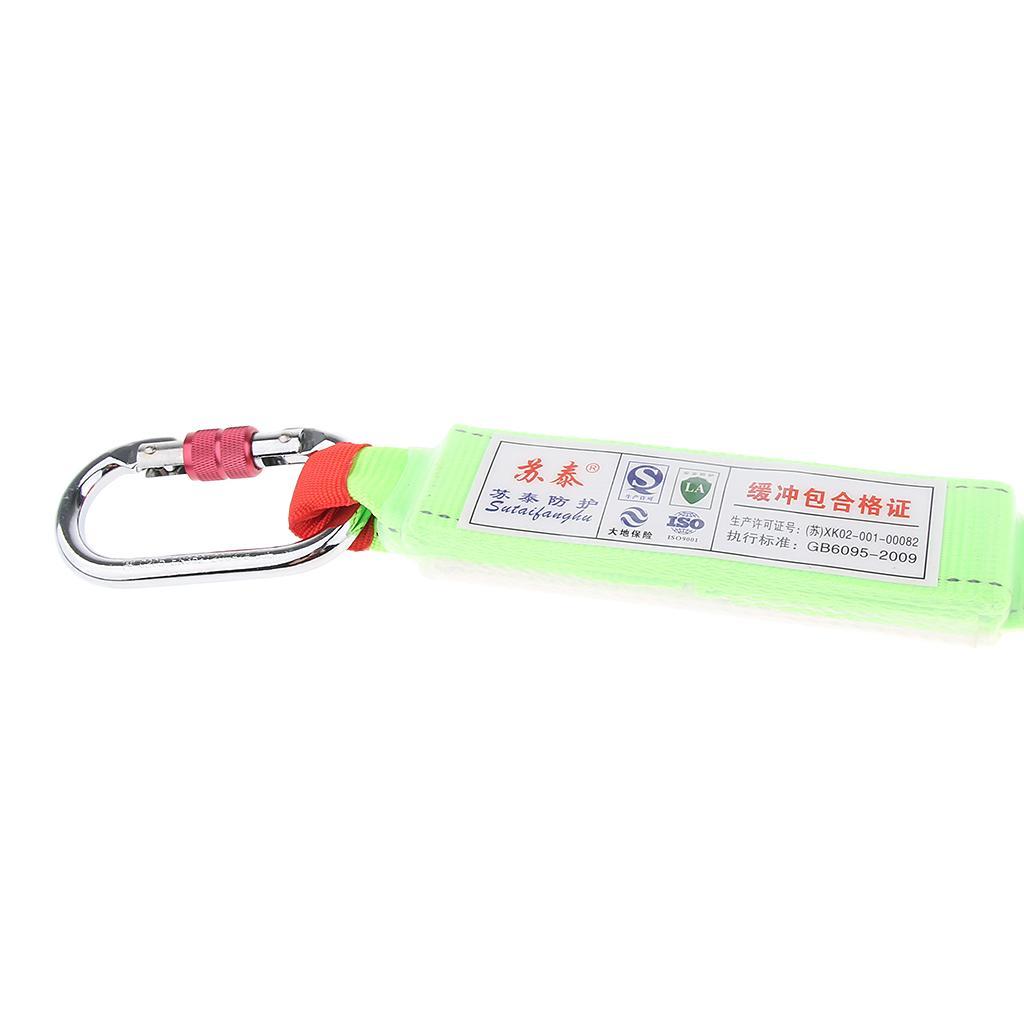 15KN Safety Lanyard Climbing Fall Protection Harness Belt Carabiner Rope
