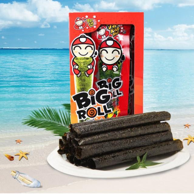 Snack rong biển Tao Kae Noi Big Roll vị Cay 3,6g - Hộp 6 gói