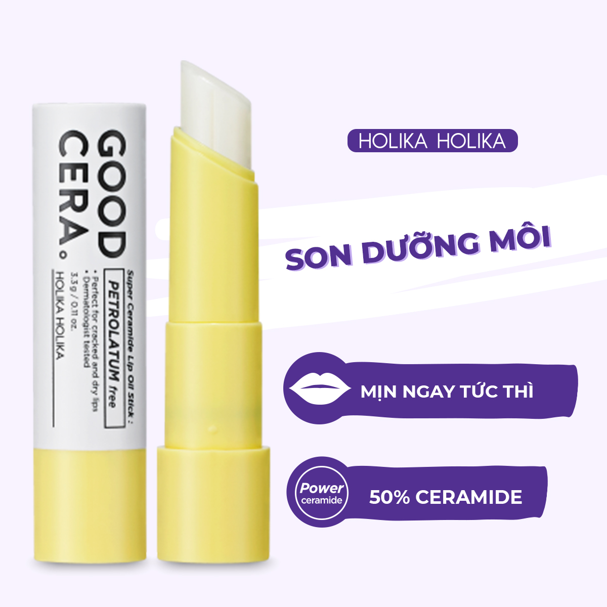 [Siêu Sale Cận Date] Son Dưỡng Môi Holika Holika Holika Good Cera Super Ceramide Lip Oil Stick 3,3g_10811