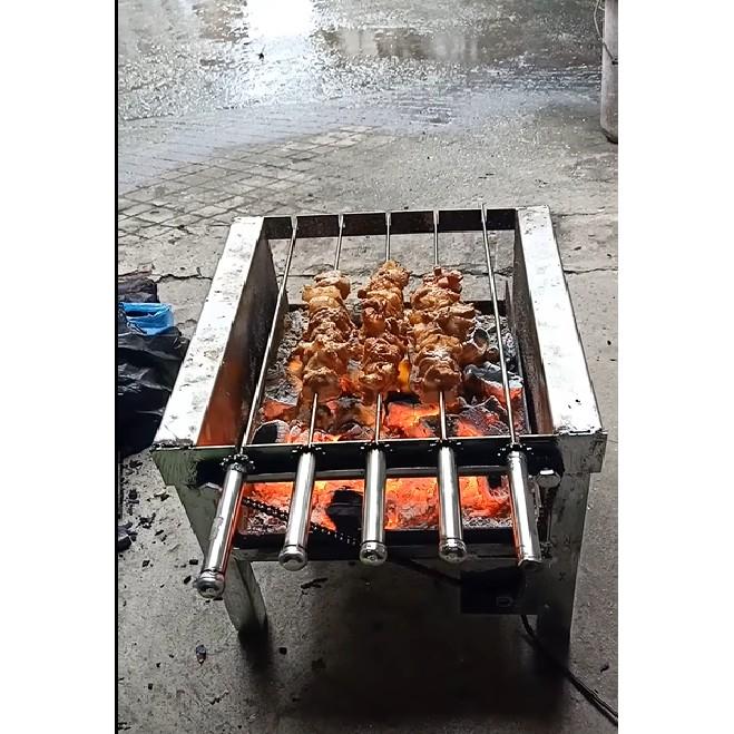 Xiên thẳng dùng thay thế cho máy nướng thịt mini