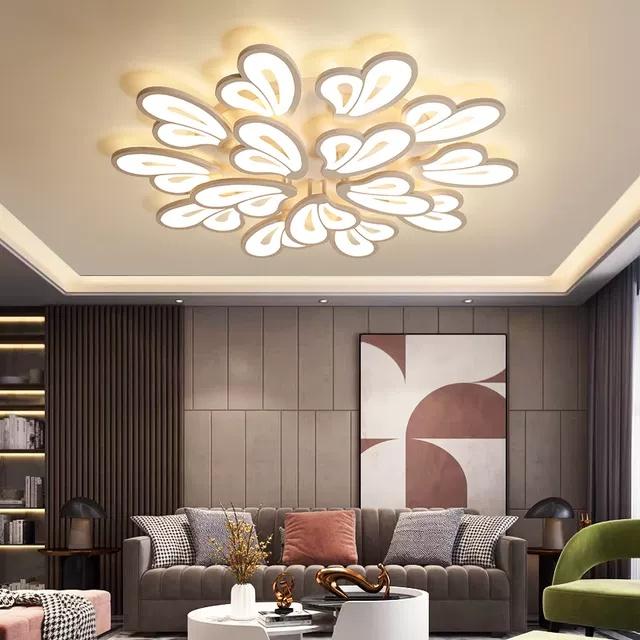 Đèn LED Mâm Ốp Trần MN063/12+15 , Đèn trần Phòng Khách, Đèn trần phòng ngủ - 3 Chế Độ Sáng