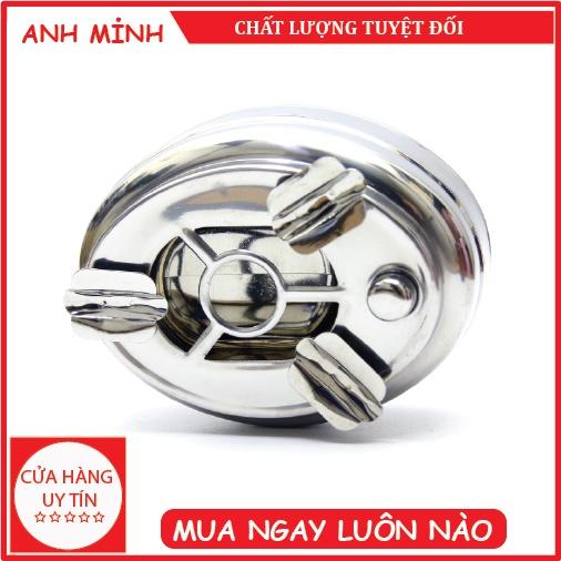 Gạt tàn inox có nút bấm đóng mở ngăn đựng xịn xò - Dụng cụ gia đình Anh Minh