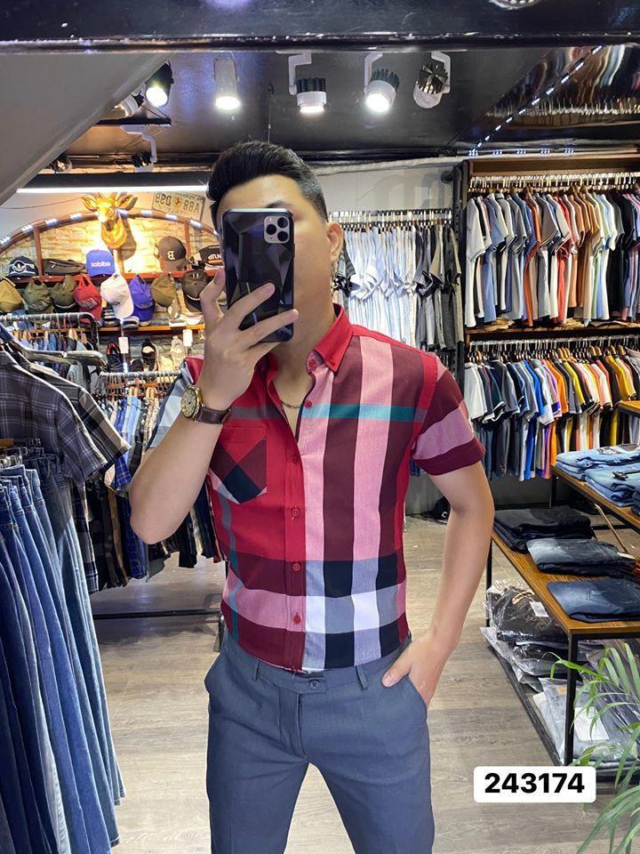 ÁO SƠ MI NGẮN TAY BBRNT 5533