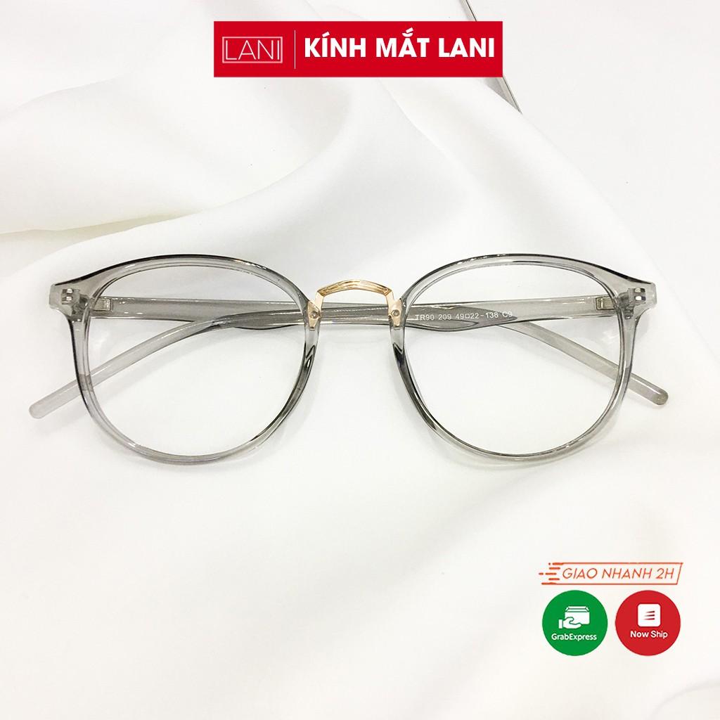 Gọng kính cận nam nữ nhựa dẻo dáng tròn bầu nhẹ nhàng LANI 209 - Lắp Mắt Cận Theo Yêu Cầu