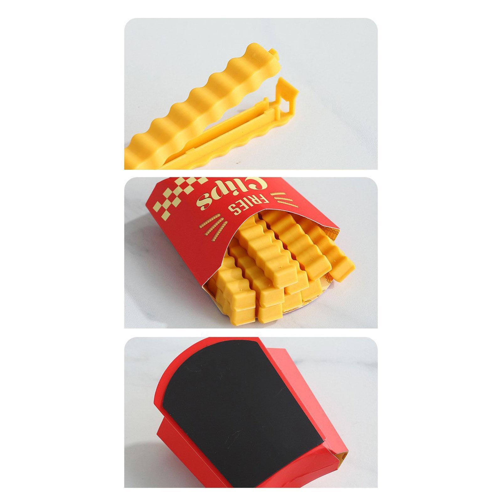 12x Food Bag Clip Fridge Cute Chip Clips for Snack Bag Kitchen Bakery