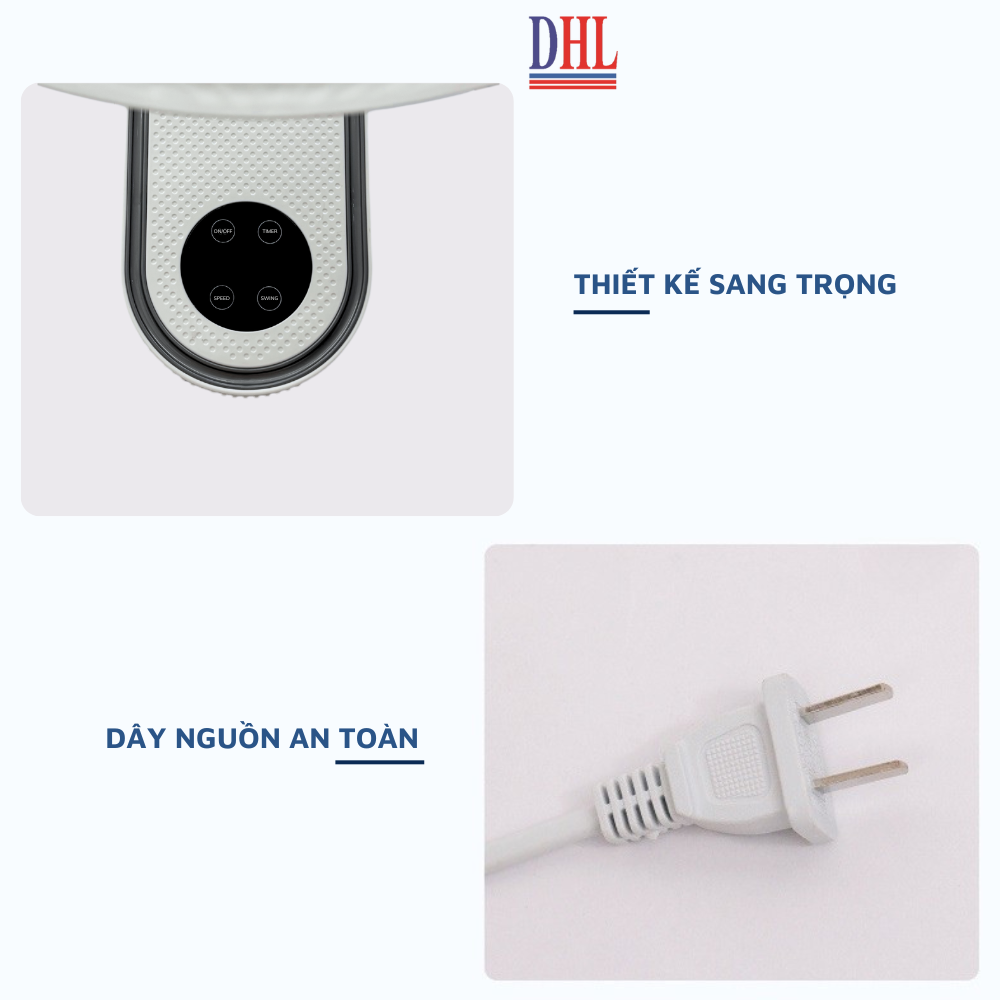 Quạt treo tường FTT-60AEC-D39W có remote, công suất 60W, hẹn giờ thông minh lên đến 12 tiếng - hàng chính hãng Bảo hành 2 năm