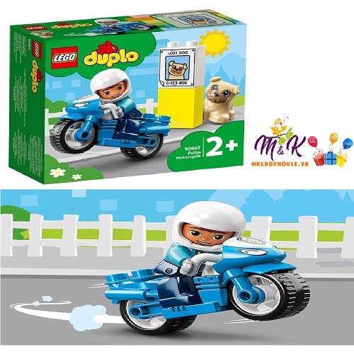 lego Xe moto cảnh sát 10967