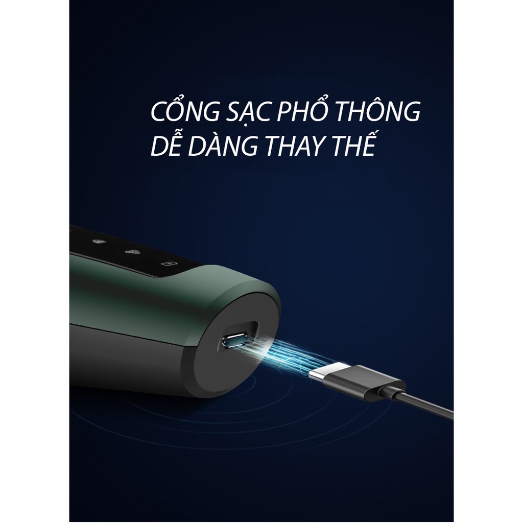 Máy cạo râu 9D Shaver 4in1 đa chức năng, cạo râu, tỉa lông, Massage rửa mặt cao cấp lưỡi mini siêu bền