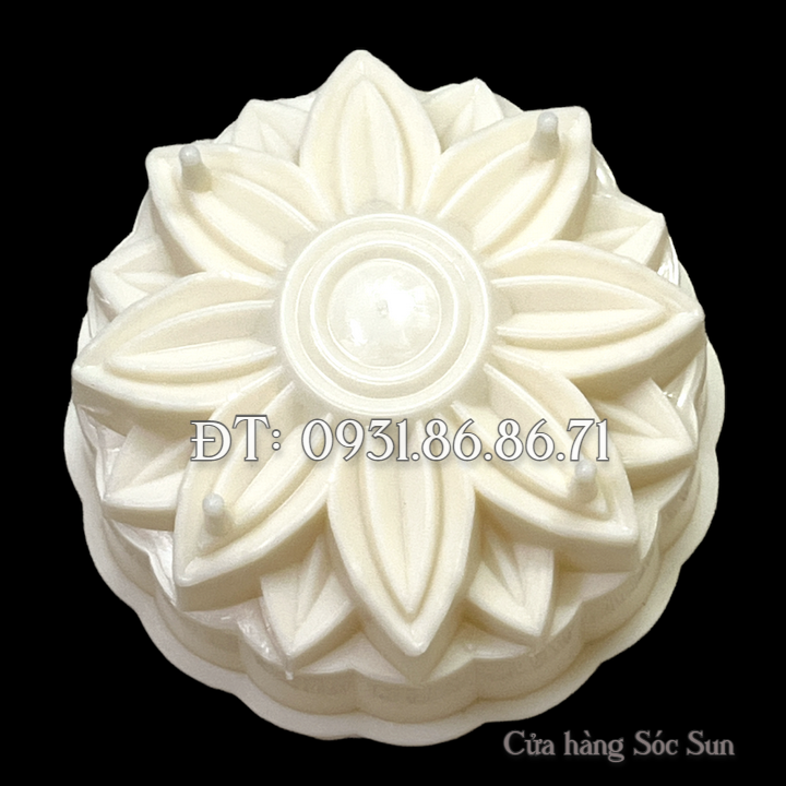 Khuôn rau câu trung thu hoa hướng dương 8 cánh loại 10 cm – Mã số 1887