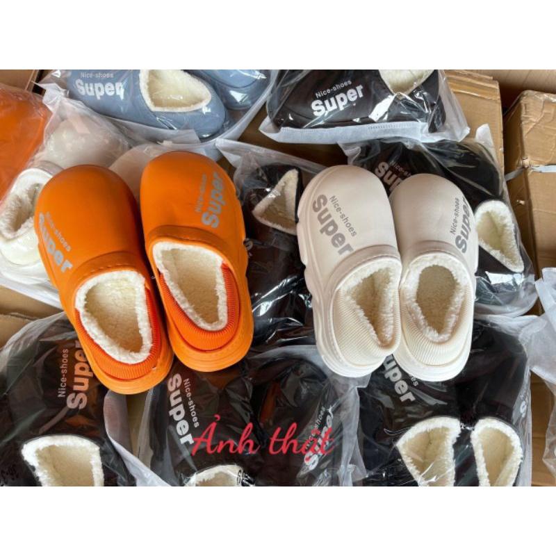 Giầy sục lót lông super siêu ấm cho nam và nữ