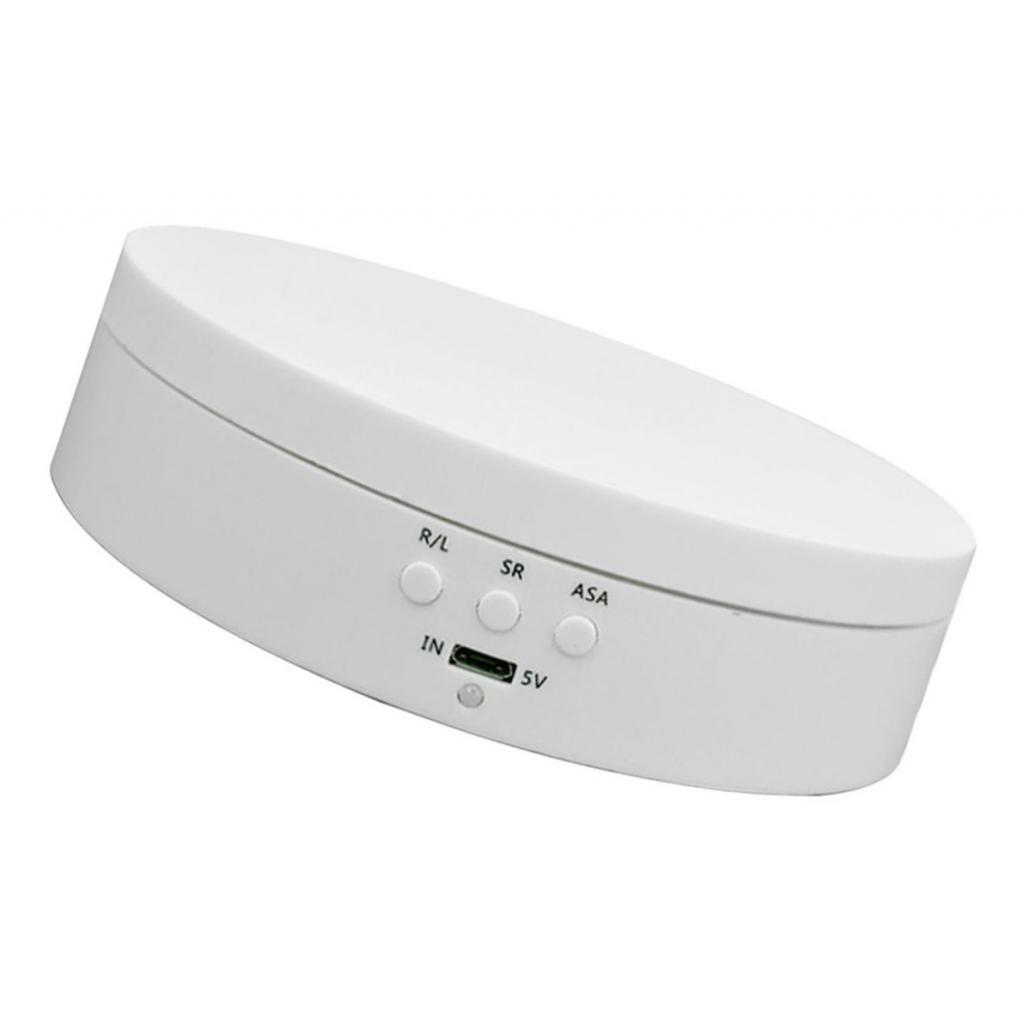 360° Rotating Display Stand Base Rotary Turntable Mirrored Top - Rotating Degree and 3 Speed Adjustable - 3kg Load Bearing