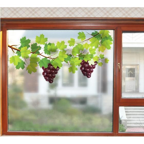 Decal trang trí kính cao cấp mẫu Cây Nho