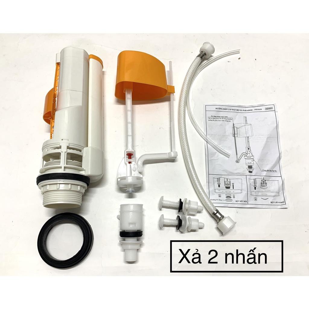 Bộ Xả 2 Nhấn Bồn Cầu Xi e Vàng Hùng Anh