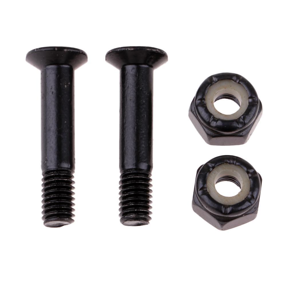 8pcs Skateboard Mounting Screws With 2pcs Riser Pad Longboard Hardware