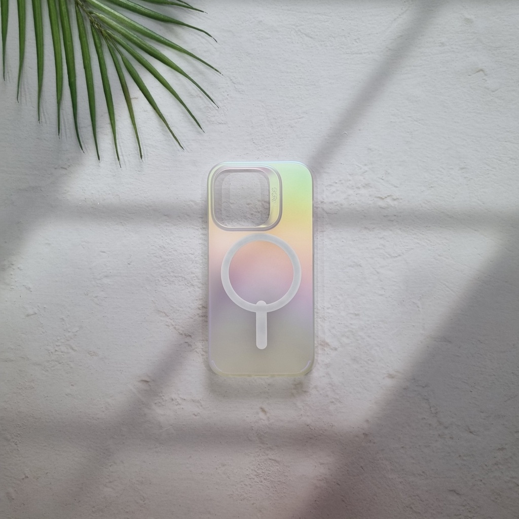 Ốp lưng bảo vệ ZAGG Matte Iridescent Snap hỗ trợ sạc không dây cho iPhone 14 series - Hàng chính hãng