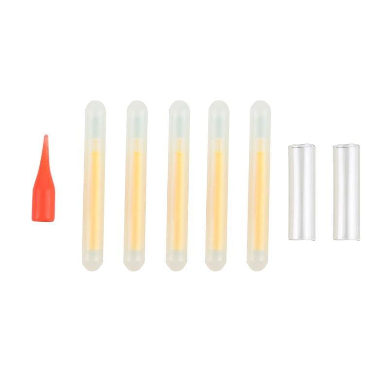 50PCs Fishing Float Light Stick Fluorescent Lightstick Night Float Rod Light Dark Glow Stick Fishing Tackle Floating 4.5*37mm