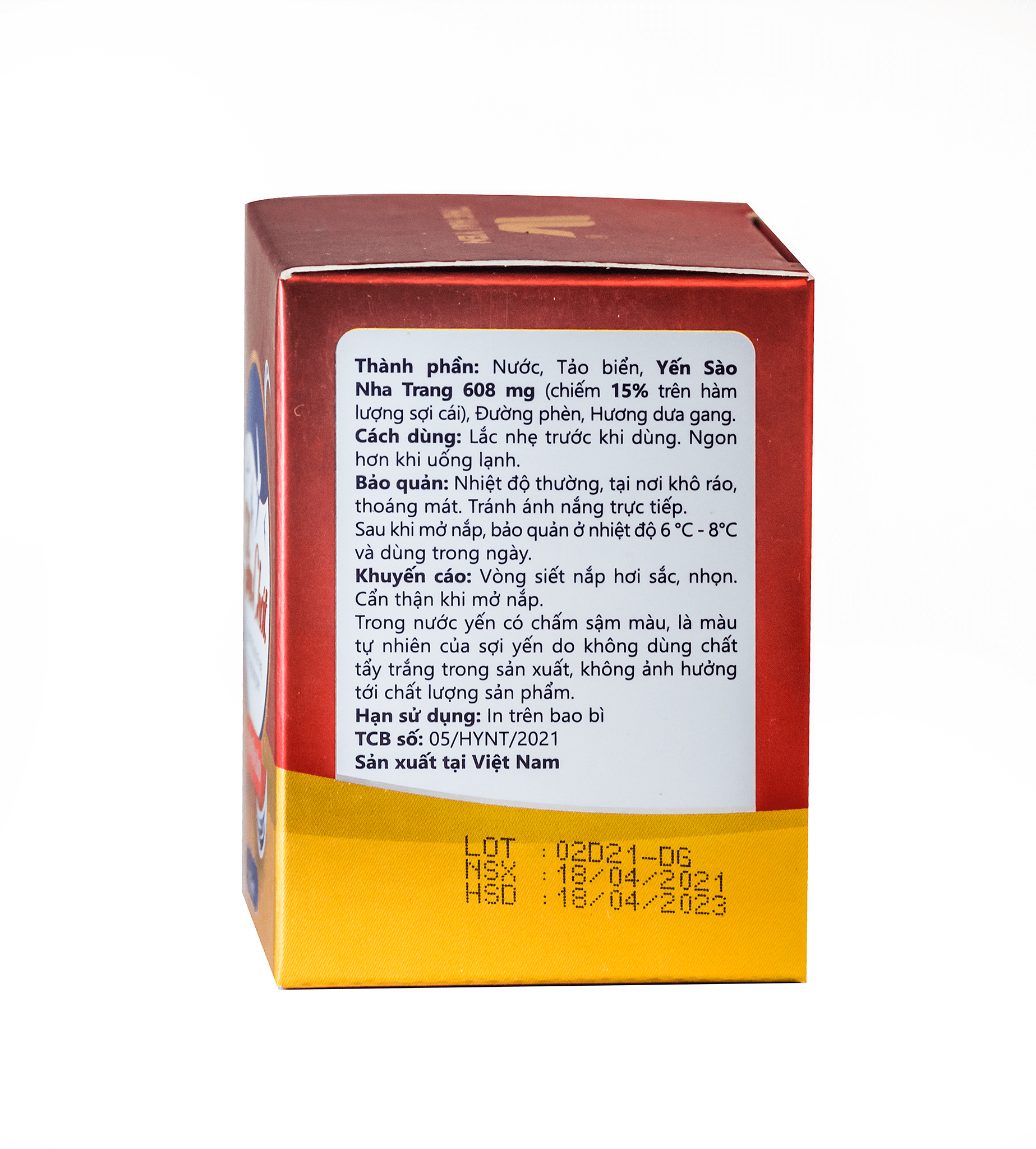 Yến sào Nha Trang chưng đường phèn - hương dưa gang TheHaiYen hộp 1 76ml