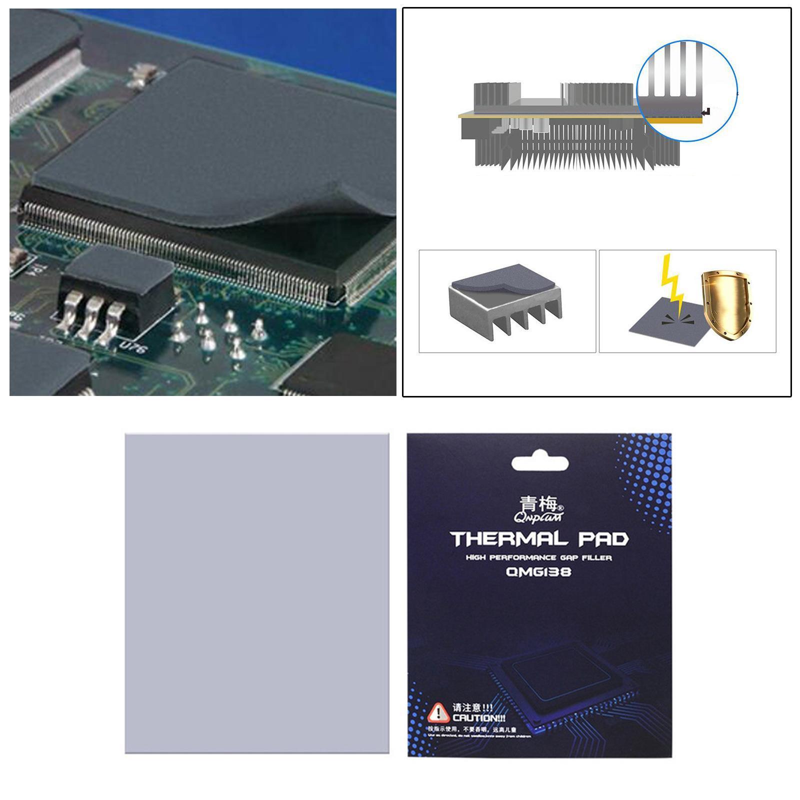 Silicone Thermal Pad 120x120x2.0mm for CPU Coolers GPU/CPU Professional