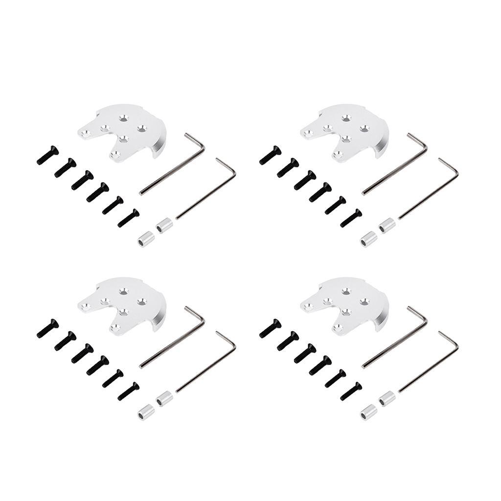 4 Packs Motor Seat Crack Protection RC Airplane Parts Aluminum Alloy,