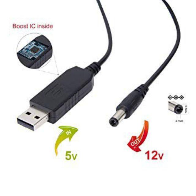 Hót Dây Cáp Chuyển Đổi cao cấp 5V USB sang 12V