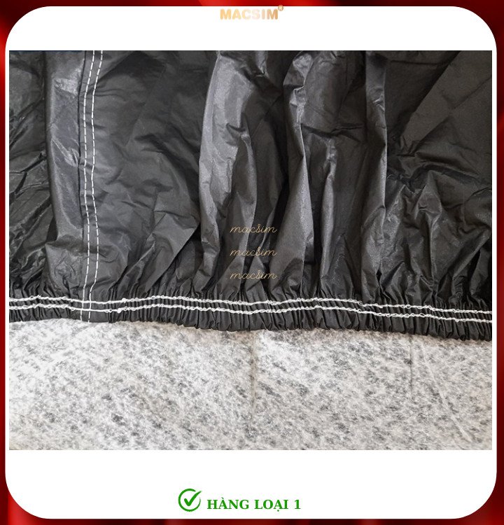 Bạt phủ ô tô Mercedes E nhãn hiệu Macsim sử dụng trong nhà và ngoài trời chất liệu Polyester - màu đen