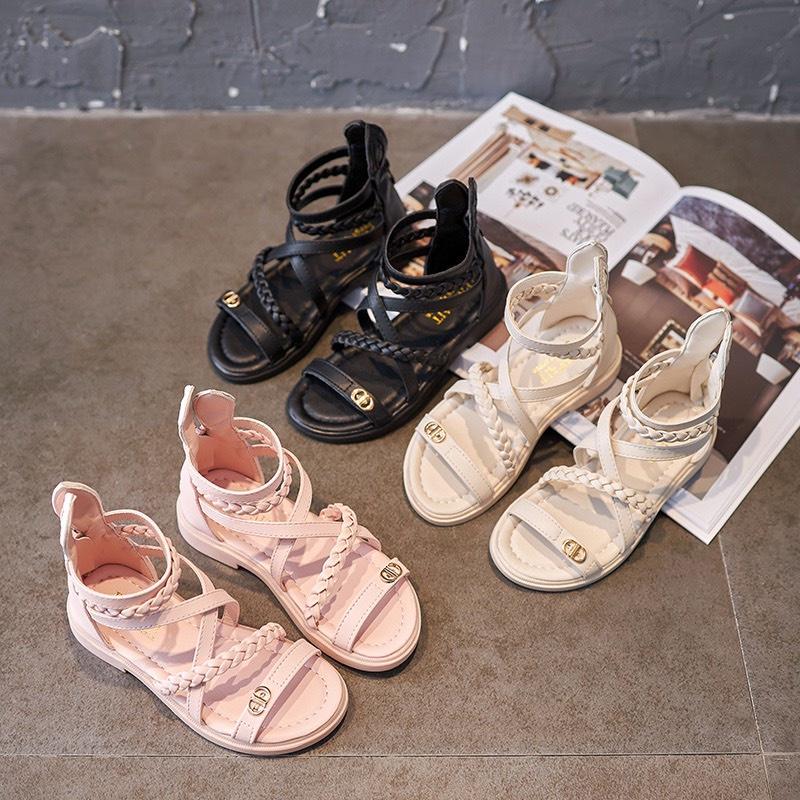 Giày Sandal Đế Mềm Kiểu Tai Thỏ Đáng Yêu Dành Cho Bé Gái Thiết Kế Đế Caosu Chống Trơn Trượt Phong Cách Hàn Quốc 010