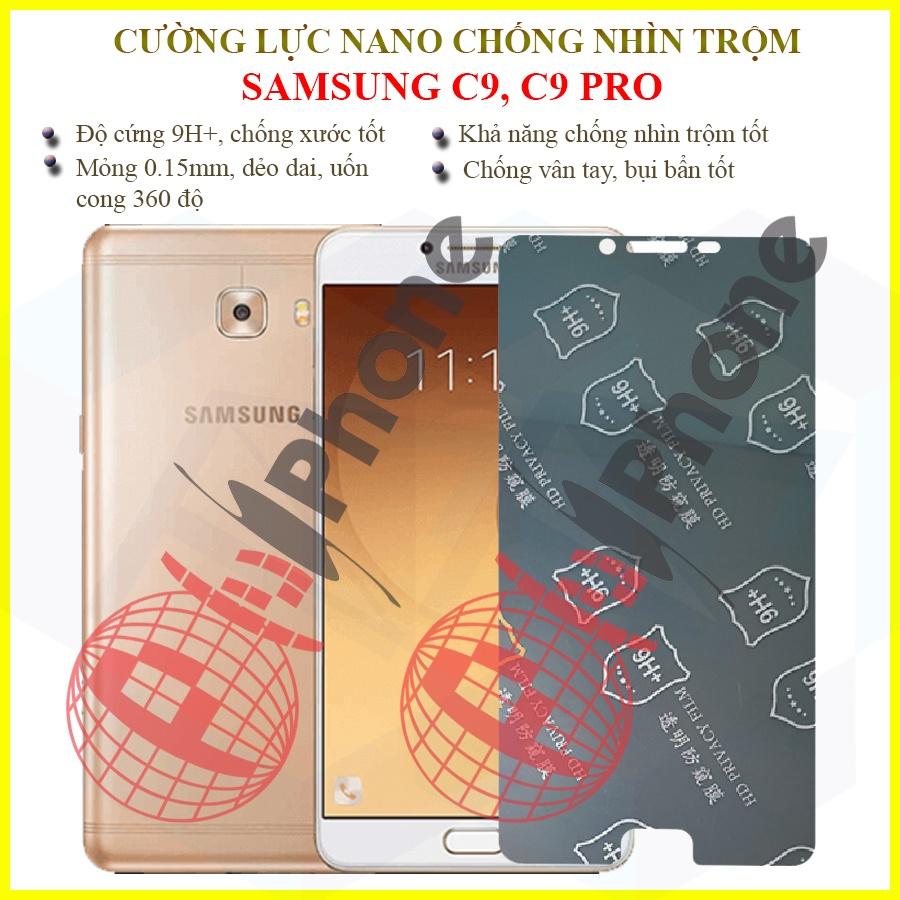 Dán chống nhìn trộm dành cho  Samsung C9, C9 Pro - Dán cường lực dẻo nano 9H+