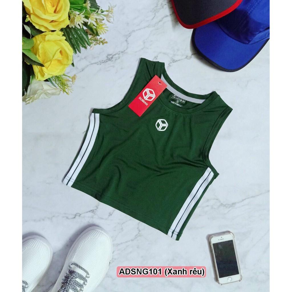 Áo hai dây croptop nữ, chất thun lạnh thể thao