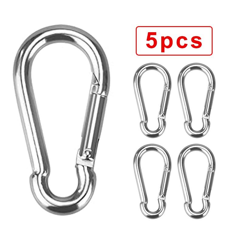 20pcs Mini Carabiner Keychain Alluminum Alloy D-ring Buckle Spring Carabiner Snap Hook Clip Keychains Outdoor Camping Daily Use