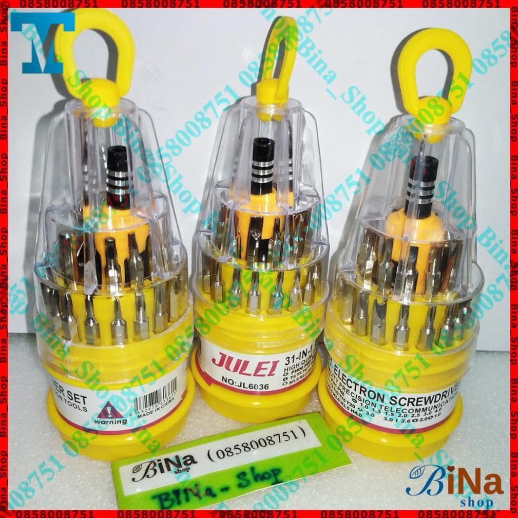 Bộ tua vít đa năng 31 in 1 tiện dụng gồm 31 đầu vít các loại